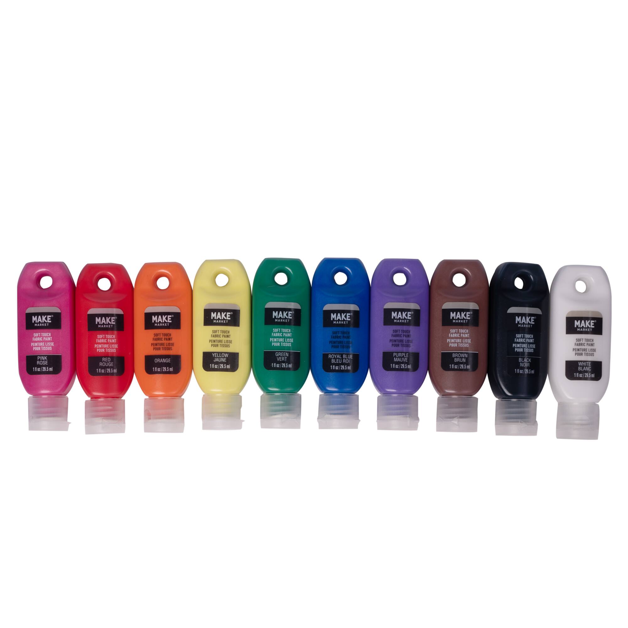 Rainbow Soft Touch Fabric Paint Set by Make Market®